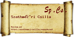 Szathmári Csilla névjegykártya