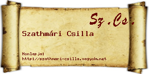 Szathmári Csilla névjegykártya